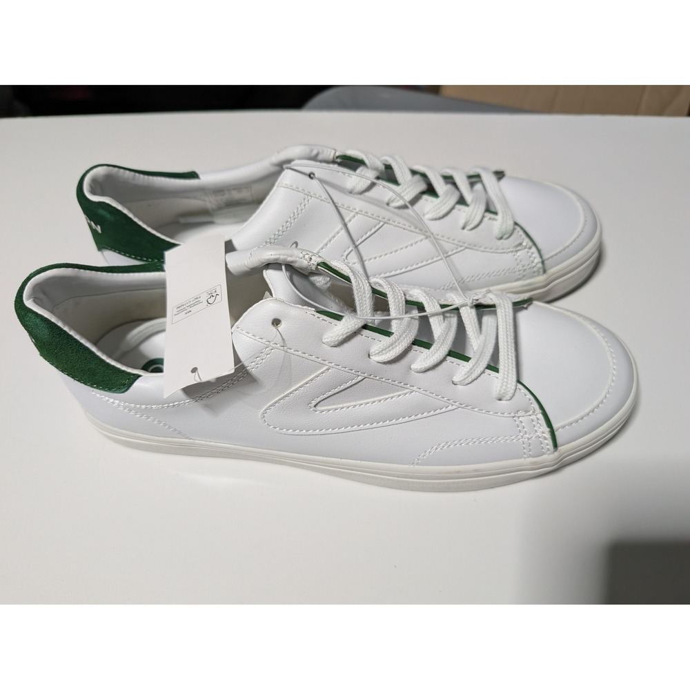 Tretorn Swerve‎ Shoes Mens Size 10 White Green Synthetic Low Top Sneakers
